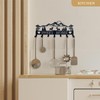 FengPingZi, Key Holder Wall Mount, 2 Pack Metal Black Key