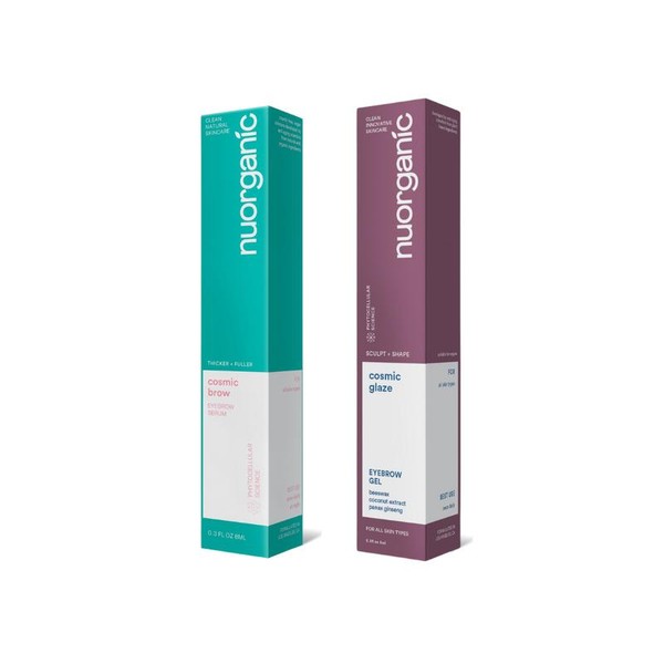 nuorganic Brow Bundle - Eyebrow Growth Serum and Eyebrow Gel