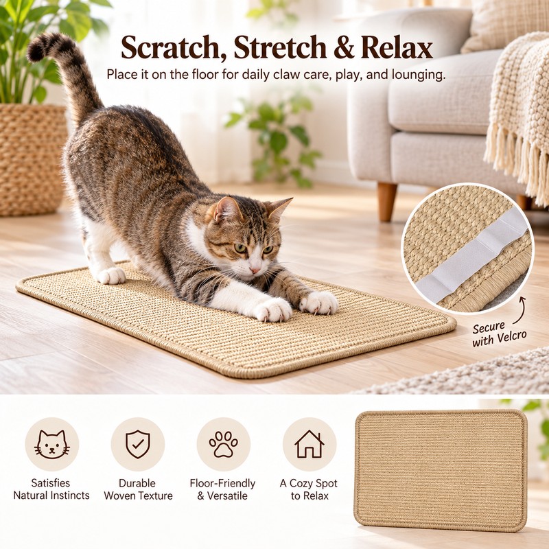 Single-Layer Cat Scratching Pad for Indoor Use – Thick Scratch