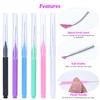 120 Pcs Micro Eyebrow Brush, Eyebrow Spoolie Brow Lamination Brush