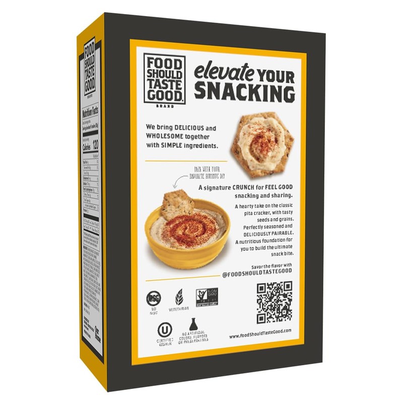 Food Should Taste Good Crackers, 5oz Boxes (Multigrain Pita) (Pack