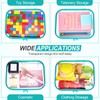 Sanwuta 6 Pcs Clear Hard Zipper Case Hard Plastic Zipper