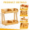 Briwooody 2 Tier Fruit Basket for Kitchen Counter Fruit Storage