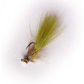 Tube Fishing Tune Feather Jig "Geki-Tsu! Jig Boy" (Olive, 0.6g (0.8g when wet))