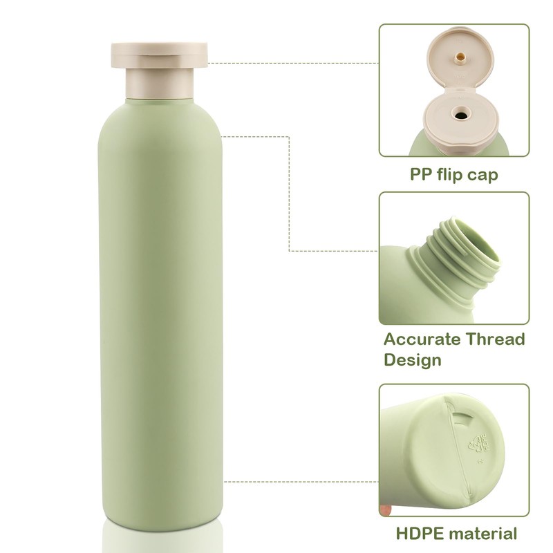 Cosywell Squeeze Bottles with Flip Cap 8.8OZ Plastic Refillable Travel