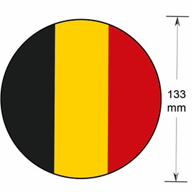 AK Giftshop Belgium Flag Bunting Party Decorations Flags - 12pcs / 2.5m Ribbon