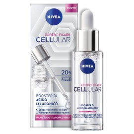 NIVEA HYALURON Cellular Filler Booster of Hyaluronic Acid, Anti-Ageing Essence, 30 ml, Moisturising and Firming Face Serum, Fast Absorbing Face Liquid