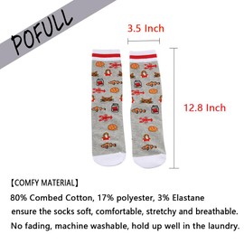 POFULL TV Show Inspired Gift Moonwalking Girl TV Sitcom Gift Novelty Socks For Fans