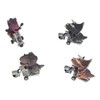 4Pcs Dinosaur Motorbike Toy Motorcycle PVC Pull Car Home Decoration