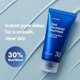 TOSOWOONG Real Blackhead Mud Mask, Facial & Nose Pore-Purifying Clay - Korean Mud Mask, Pore Tightening, Deep Pore Cleaner, Cooling & Quick Dry Formul