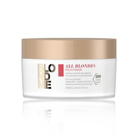 BLOND ME - All Blondes Mascarilla Enriquecida 200 ml, para Todo Tipo de Cabellos Rubios, con Tecnología 3D Bond Creation y el Complejo Cashmere Protein, Nutre en Profundidad, Aporta Suavidad y Fuerza