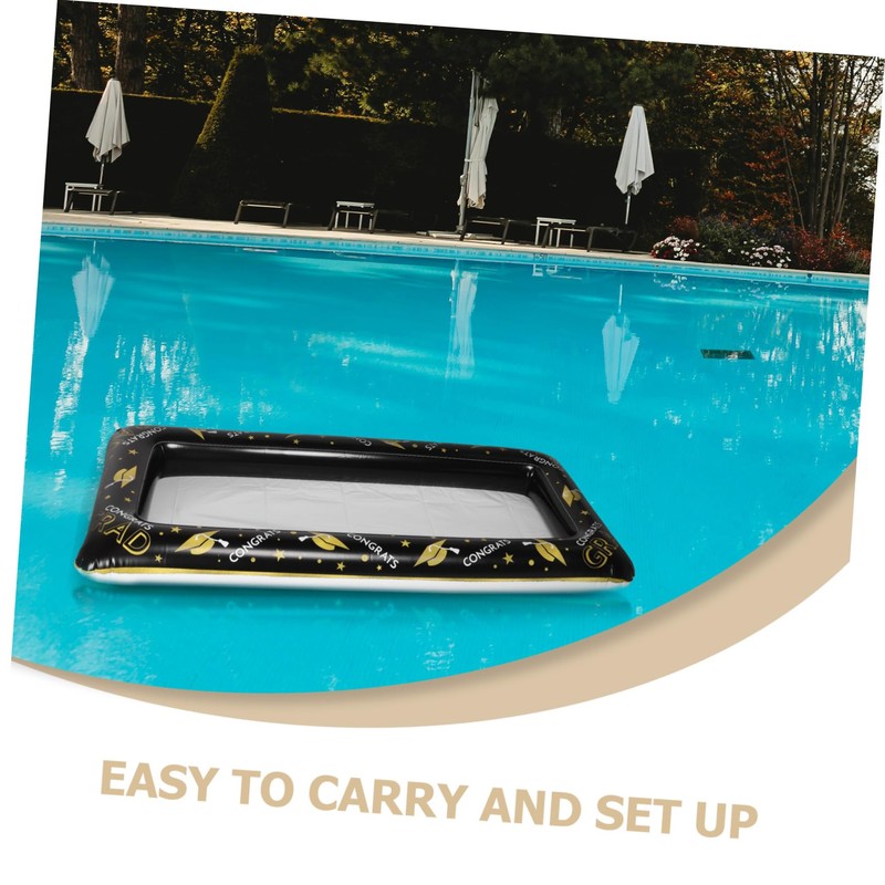 KOMBIUDA Inflatable Ice Bar Large Capacity Floating Pool Cooler PVC