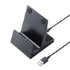 Sanwa Supply PDA-STN28BK Magnetic Detachable Charging Cradle Stand, Black