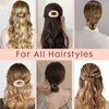 Flat Hair Clips for Women,4 Pack Ergonomic Curved Hair Claw