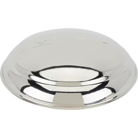 Speedway Motors 1947-1948 Ford Stainless Steel Hubcap, Includes 4 Mounting Clips to Snap-On for Easy Installation, 8-1/8” Mounting Lip Diameter, Sold Individually