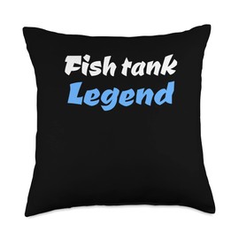 Aquarium Decor Lovers Design Fish Tank Filter Throw Pillow