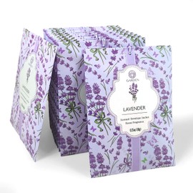 Lavender & Wood Scented Sachets - 12 Pack, Long-Lasting Home Fragrance Sachet Bags, Large Fresh-Scented Packets, Sachets for Drawers and Closets