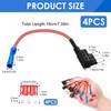 Jawfait 4 Pack Micro 3 Fuse Tap, Add a Circuit