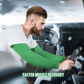 GOUNOD Sun Protection Cooling Compression Arm Sleeves For Men - Gardening Outdoors Sports Workouts