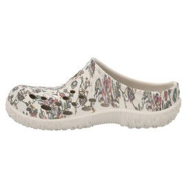 Muck Boot Womens Muckster Lite Clog Short, White/Floral Print, 9 US