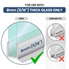 2-Pack Hipple Home Frameless Shower Door Bottom Seal Strip (5/16