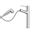 Vessel Sink Faucet with Pull Out Sprayer, Hurran Tall Bathroom