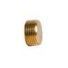 Quickun 1/2" npt Hex Plug Brass Pipe Fitting, Internal Hex