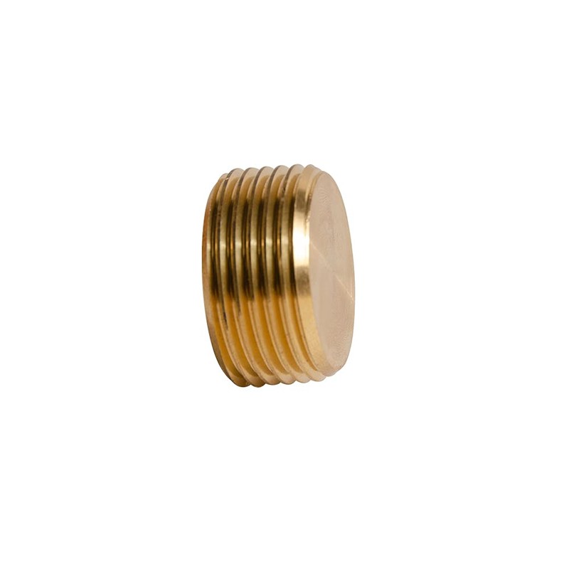 Quickun 1/2" npt Hex Plug Brass Pipe Fitting, Internal Hex