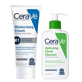Cerave Crema Hidratante Lavado Facial Cuidado Piel Seca Corporal Limpiador Espuma Ácido Hialurónico Ceramidas 8oz