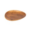 Emery Shokai Wooden Dinnerware Egg Plate Approx. Length 24.8 x