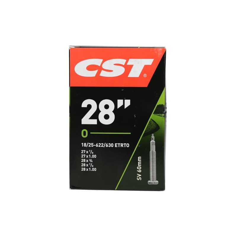 CST 071505 Black 28 Bicycle Inner Tube 700 x 18/25