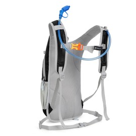 Hydration Pack,Hydration Backpack with 2L Hydration Bladder Lightweight Running Water Backpack for Women Men Kids (Black)