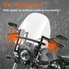 JMTBNO 2x Motorcycle LED Indicator, Sequential Amber Light Mini Indicator