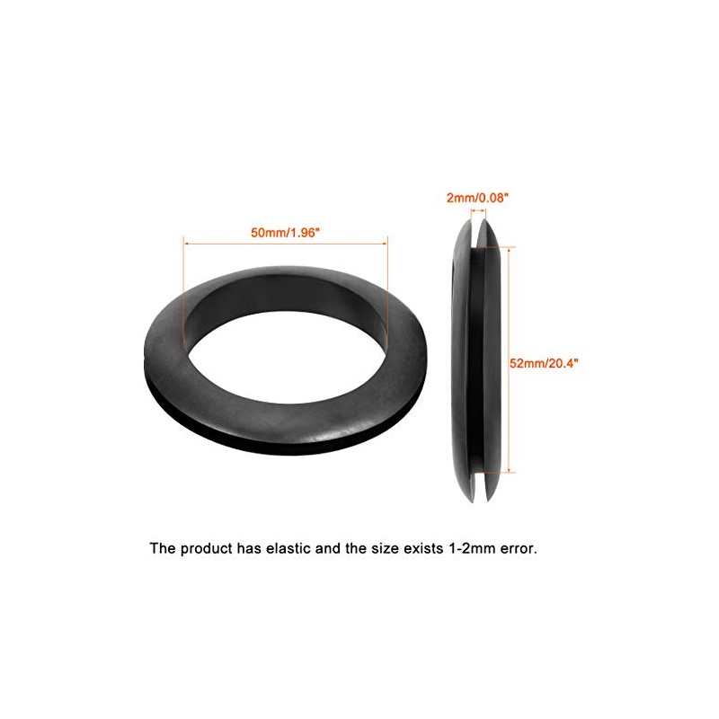 sourcing map Pack of 5 Wire Protection Oil Resistant Rubber