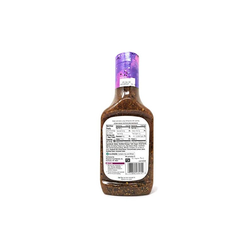 Wegmans Steak House Peppercorn Marinade (2 Pack, Total of 32fl.oz)