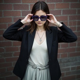 ProudDemon Retro Square Sunglasses for Women – Oversized 70s Fashion Shades, Gradient UV400 Trendy Vintage Rectangle Style