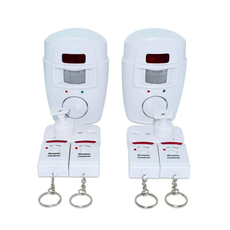 Tech Traders Wireless Pir Motion Sensor Alarm Plus 2 Remote