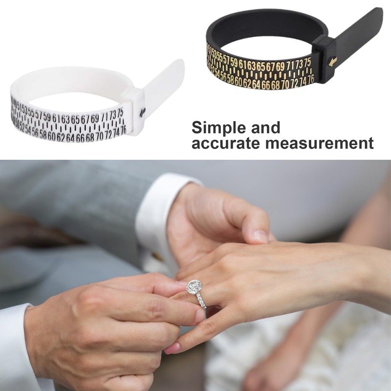 2 ring sizers, ring measuring tape, ring sizer, ring sizer,