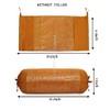 Stylo Culture Traditional Polydupion Cylindrical Tubular Bolster Pillowcase Brown Mandala