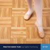 IncStores 3/8" Thick Snap Together Dance Flooring Tiles | 12”x12”