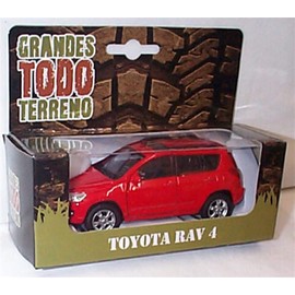 Welly T0Y0TA RAV 4 Red Opening Front Doors Diecast Model Car, 1:36 Scale, Adult Collectors