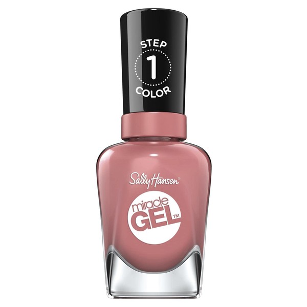 Sally Hansen Miracle Gel Nail Polish, Colour 244, Mauve-Olous, Beige/Pink, 1 Pack (1 x 14.7 ml)