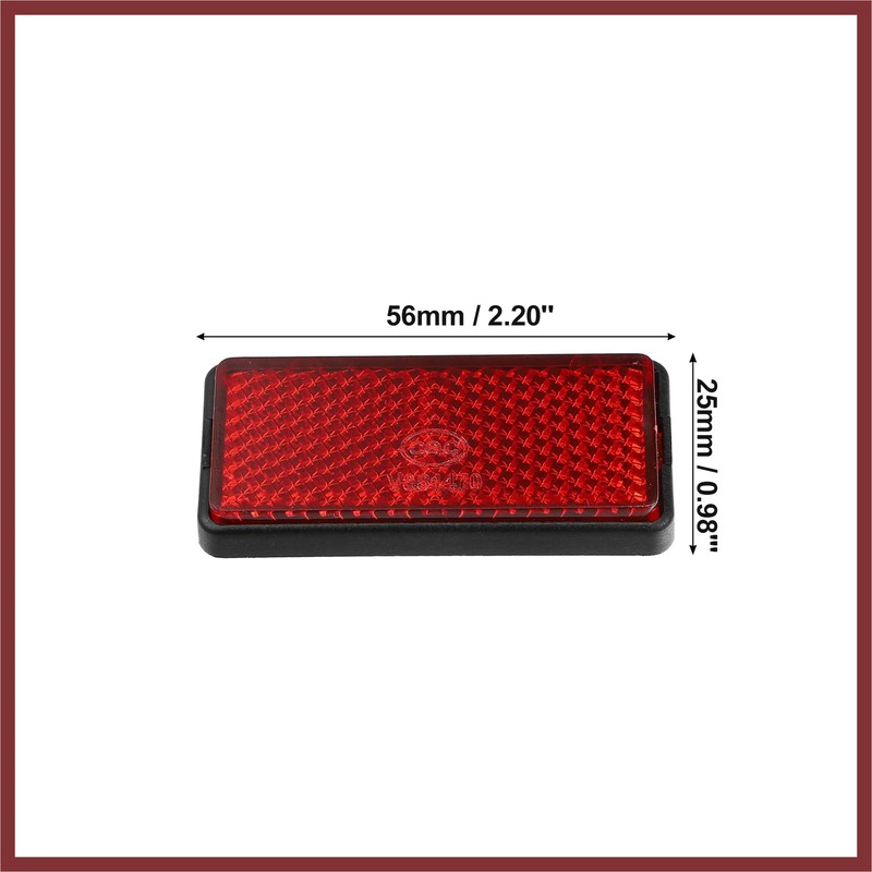 HEROFFIX Front Lower Fork Reflector Sticker Rear Saddlebag Side Visibility