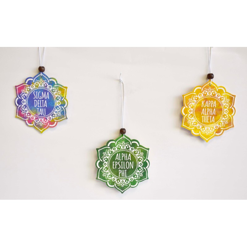 Alpha Sigma Alpha - Mandala Air Freshener - 2/Pack