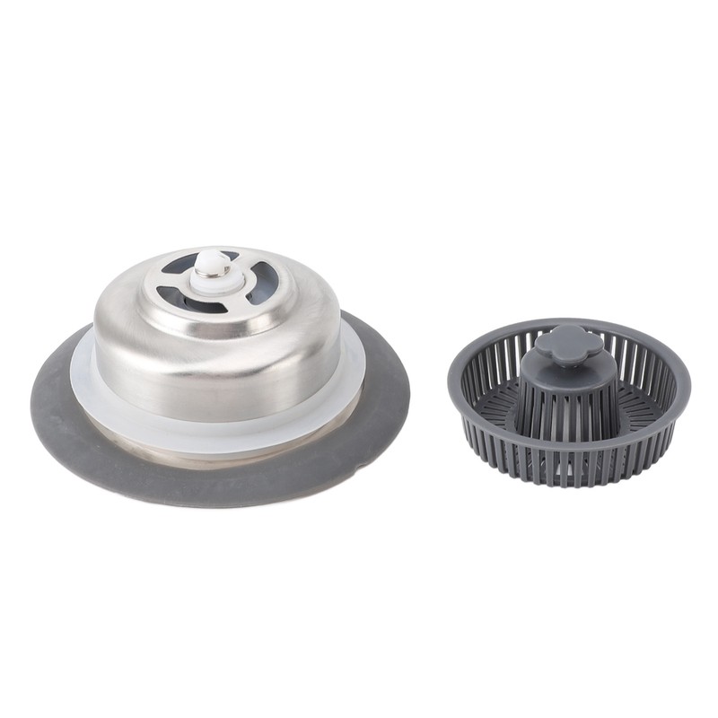 Kitchen Sink Drain Strainer Stopper Set Prevents Clogging 2 in