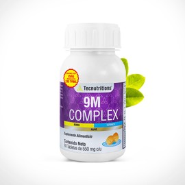 Multivitaminico Prenatal y Postnatal y Suplemento Alimenticio para Embarazo y Lactancia - 9M COMPLEX - Vitaminas Prenatales como Vitamina D, C, B1, 6,