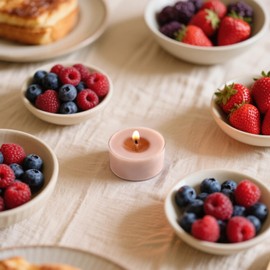 Scented Tea Lights Candles, Bayberry Crush, 48 Pack – Berry Red Scented Tealight Candles – 100% Palm Wax, 6 Hour Burn Aromatherapy Tea Light Votive Candle for Home, Holiday, Dinner