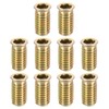 sourcing map Wood Furniture M10x30mm Threaded Insert Nuts Interface Hex