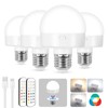 Rechargeable Battery Operated Light Bulb with Remote, Last 18-50 Hours