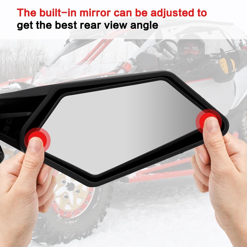 SMOTRCC X3 Side Mirrors Compatible with Can-Am Maverick X3 /